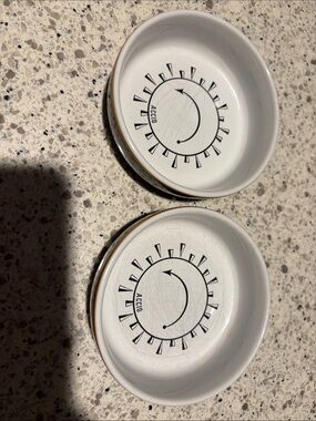 Universal Studios World of Harry Potter White Small Ceramic Dish Set
